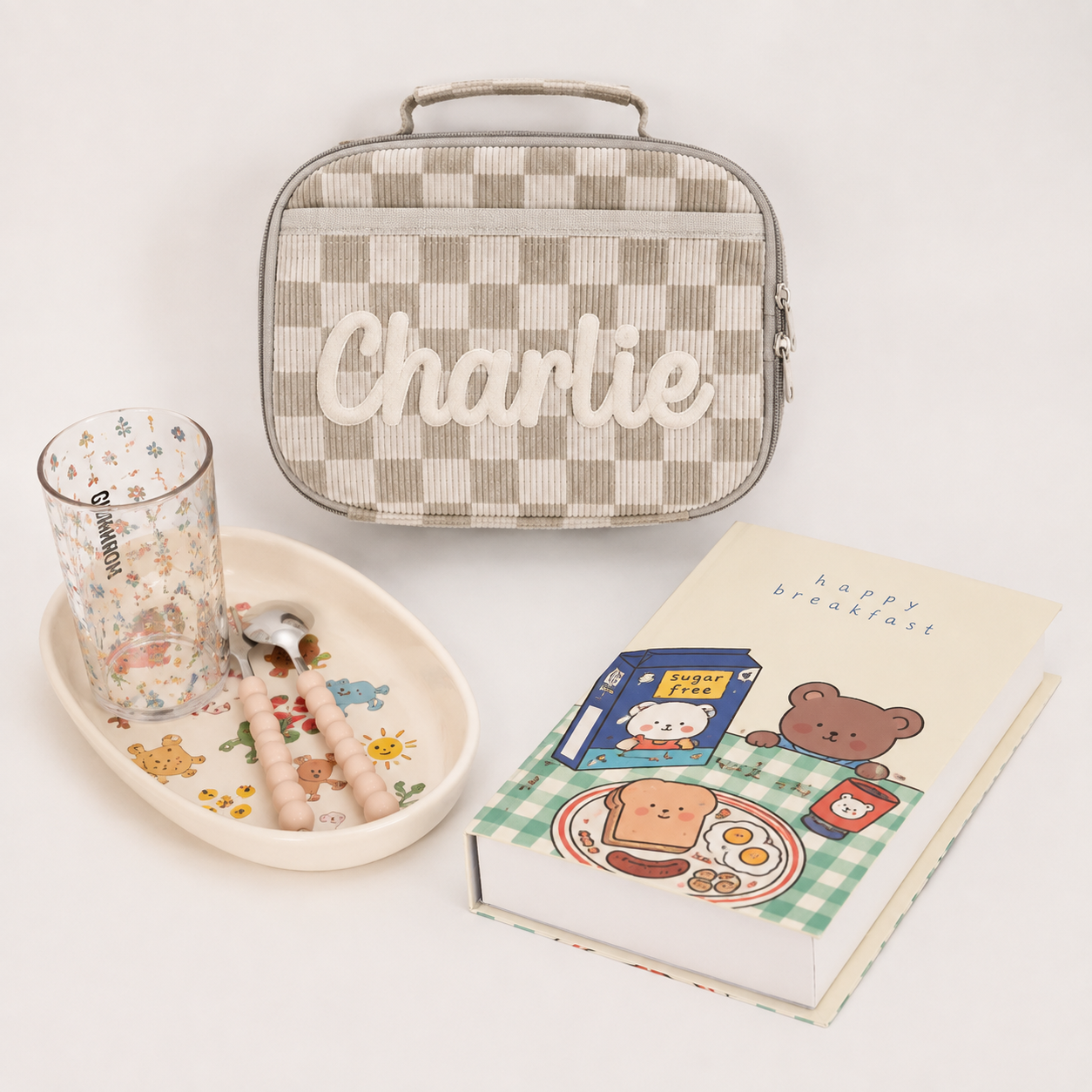 Thread Berry Custom Yarn Name Lunch Bag for Kids