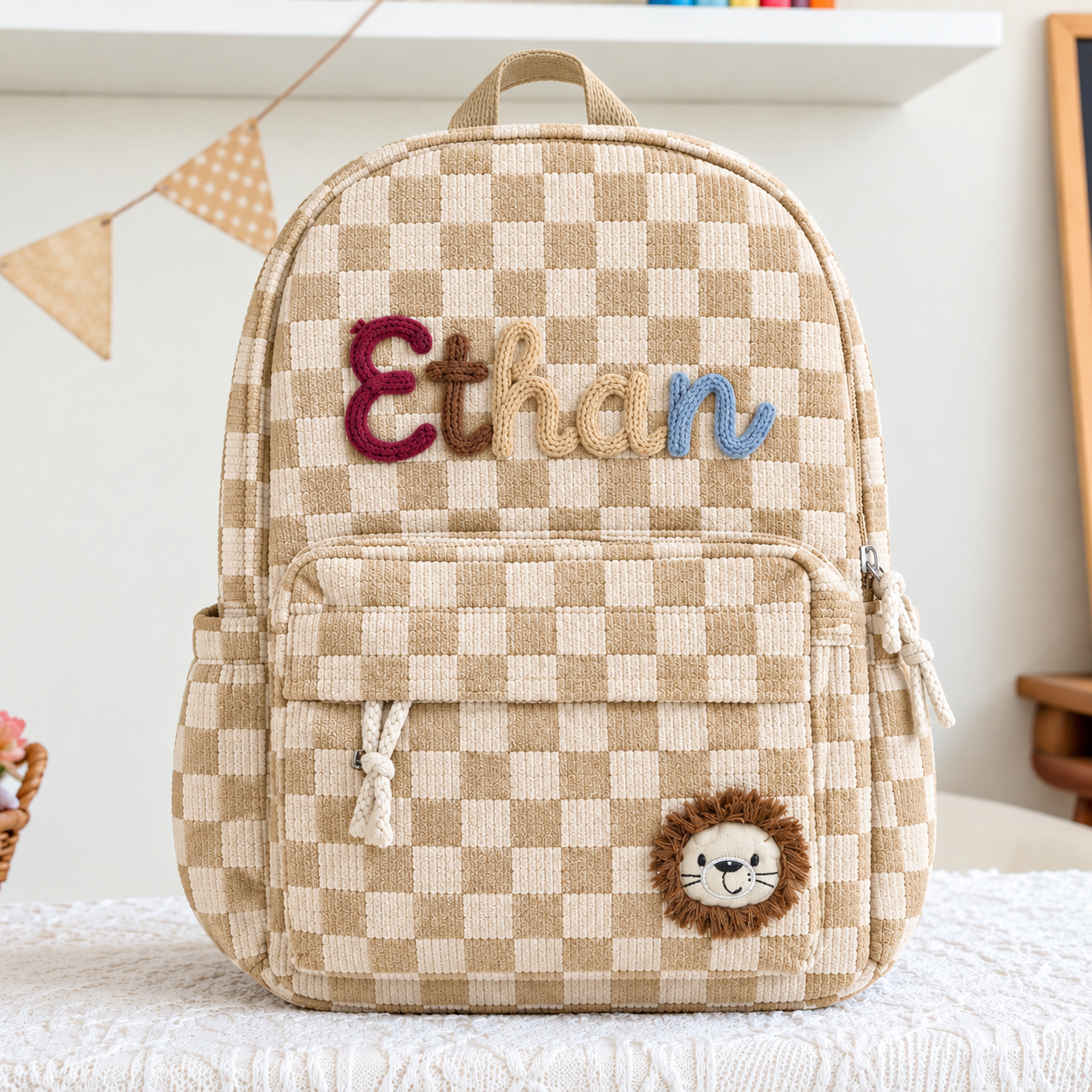 Thread Berry Personalized Kids School Bag
