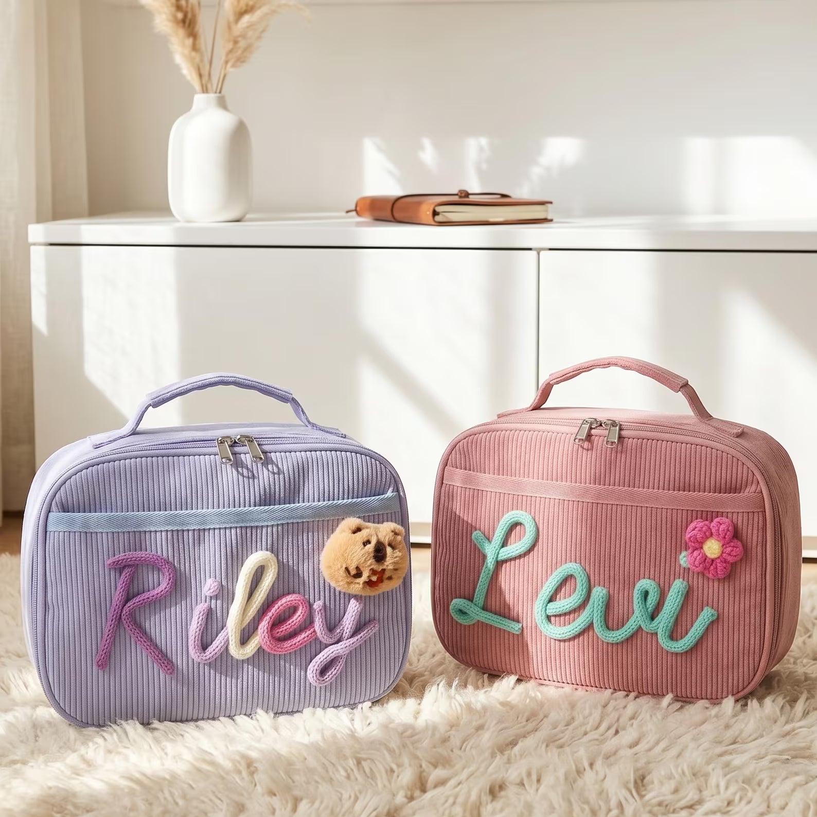 Thread Berry Custom Yarn Name Lunch Bag for Kids