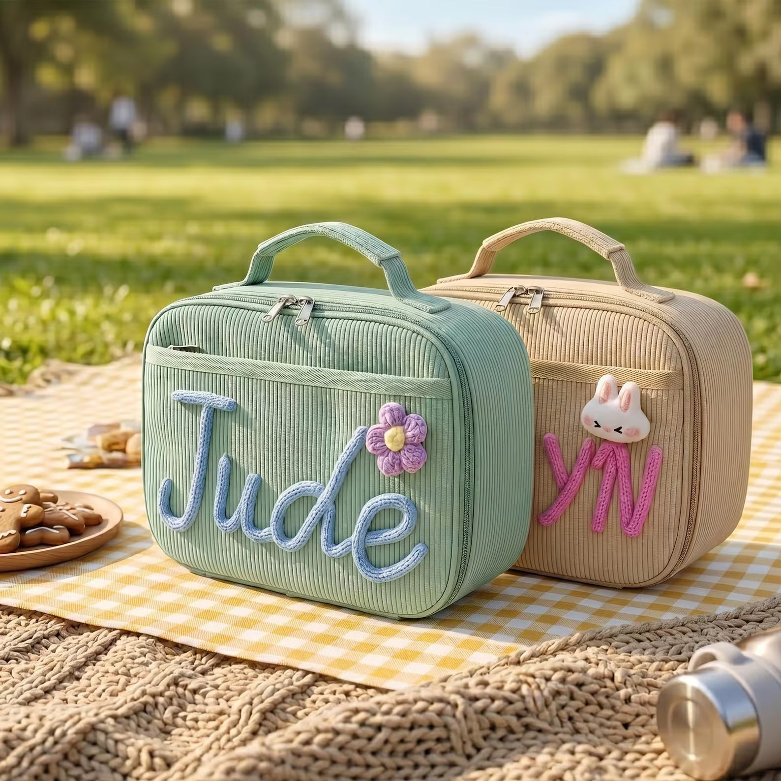 Thread Berry Custom Yarn Name Lunch Bag for Kids